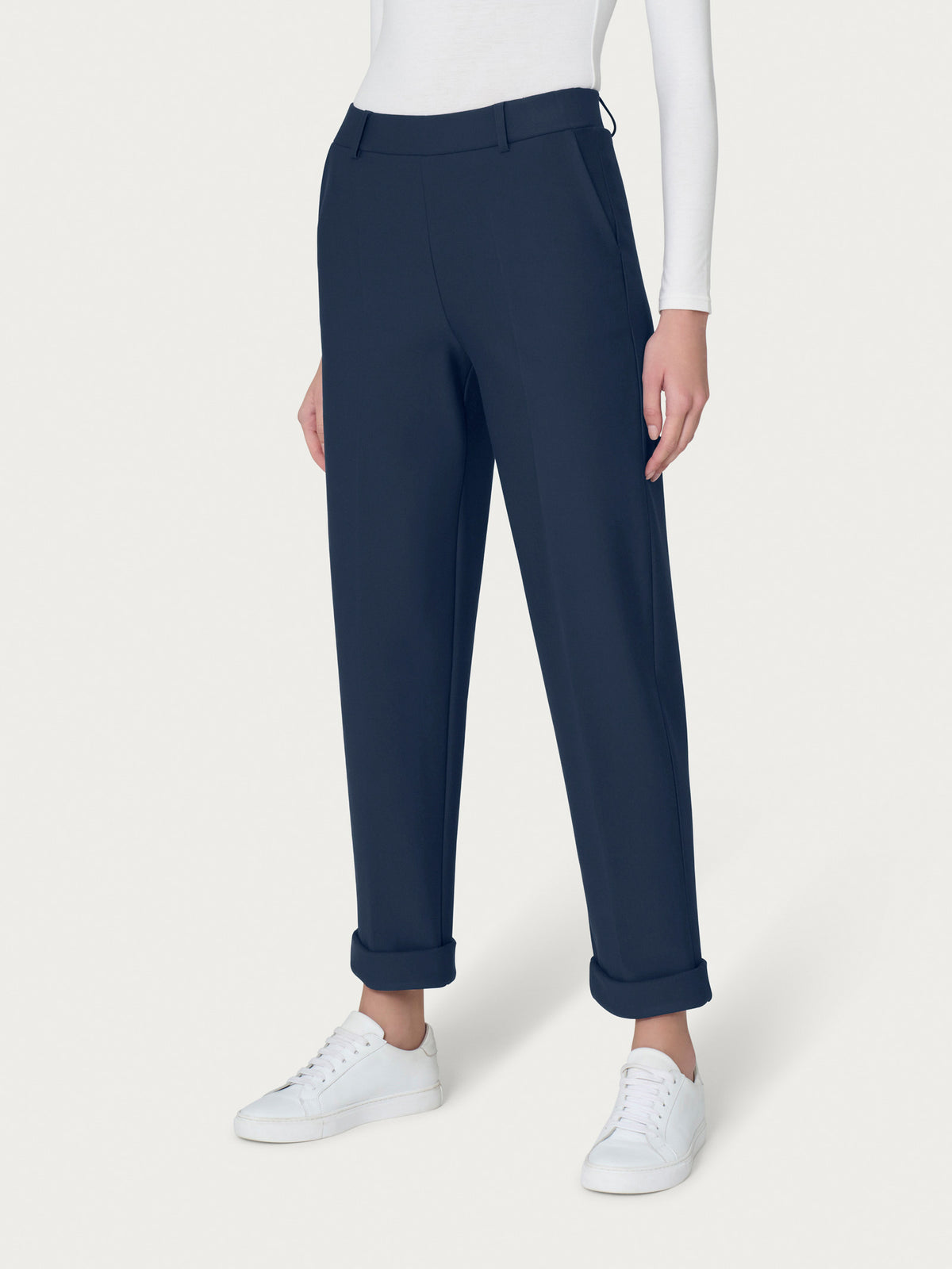 Pantalone a carota con tasche in Compact Light -