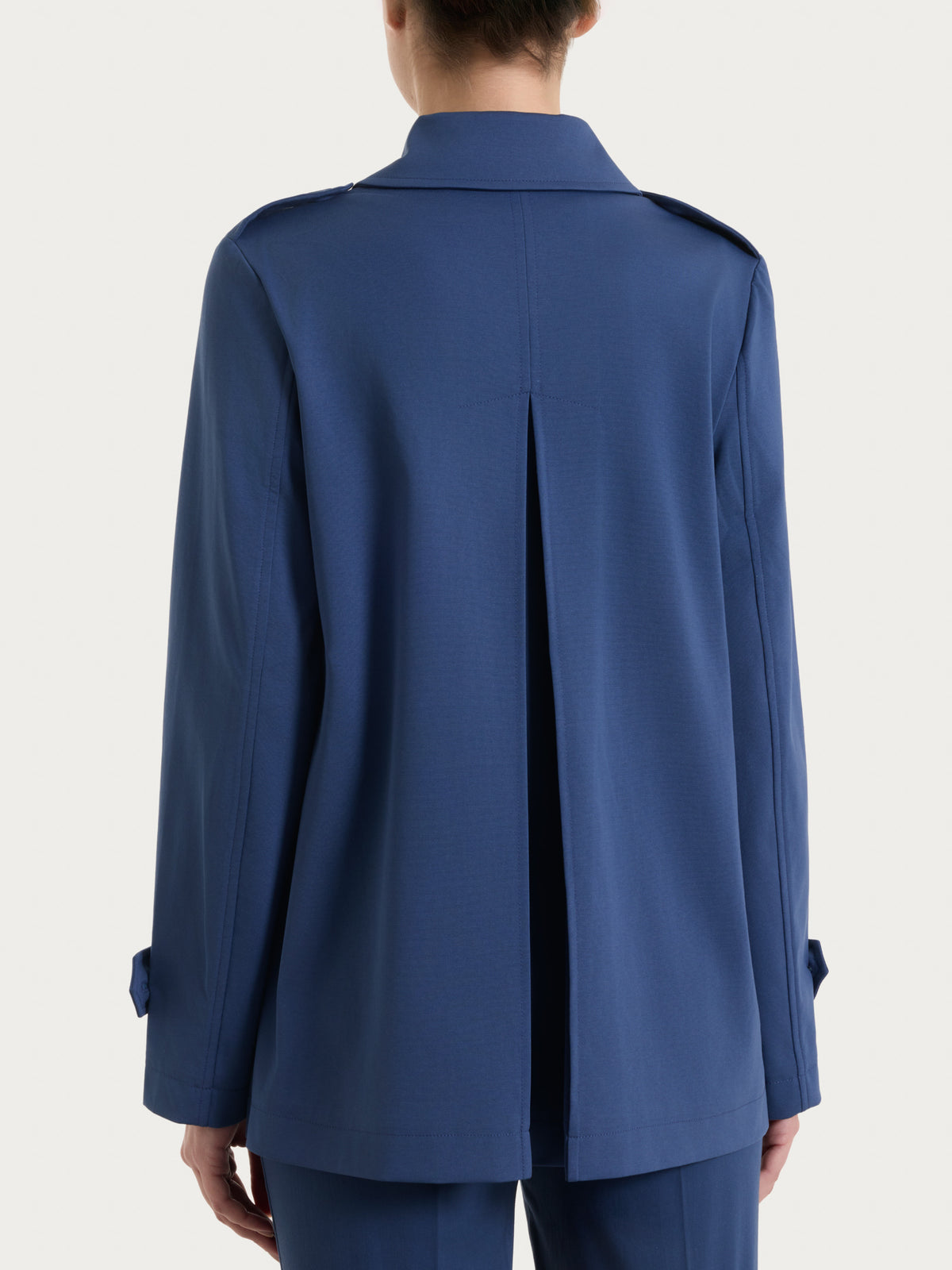 Trench Ragno corto in Compact Light - Oceana