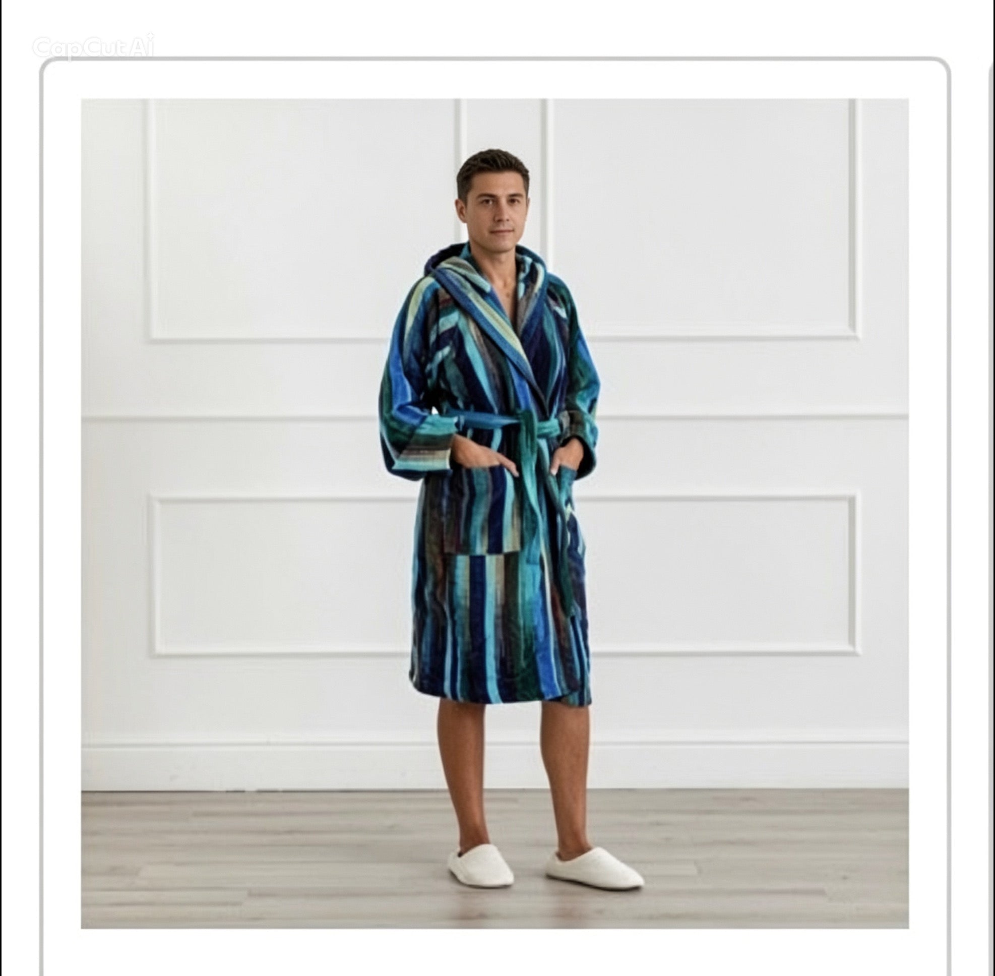 Accappatoio multicolor unisex spugna
